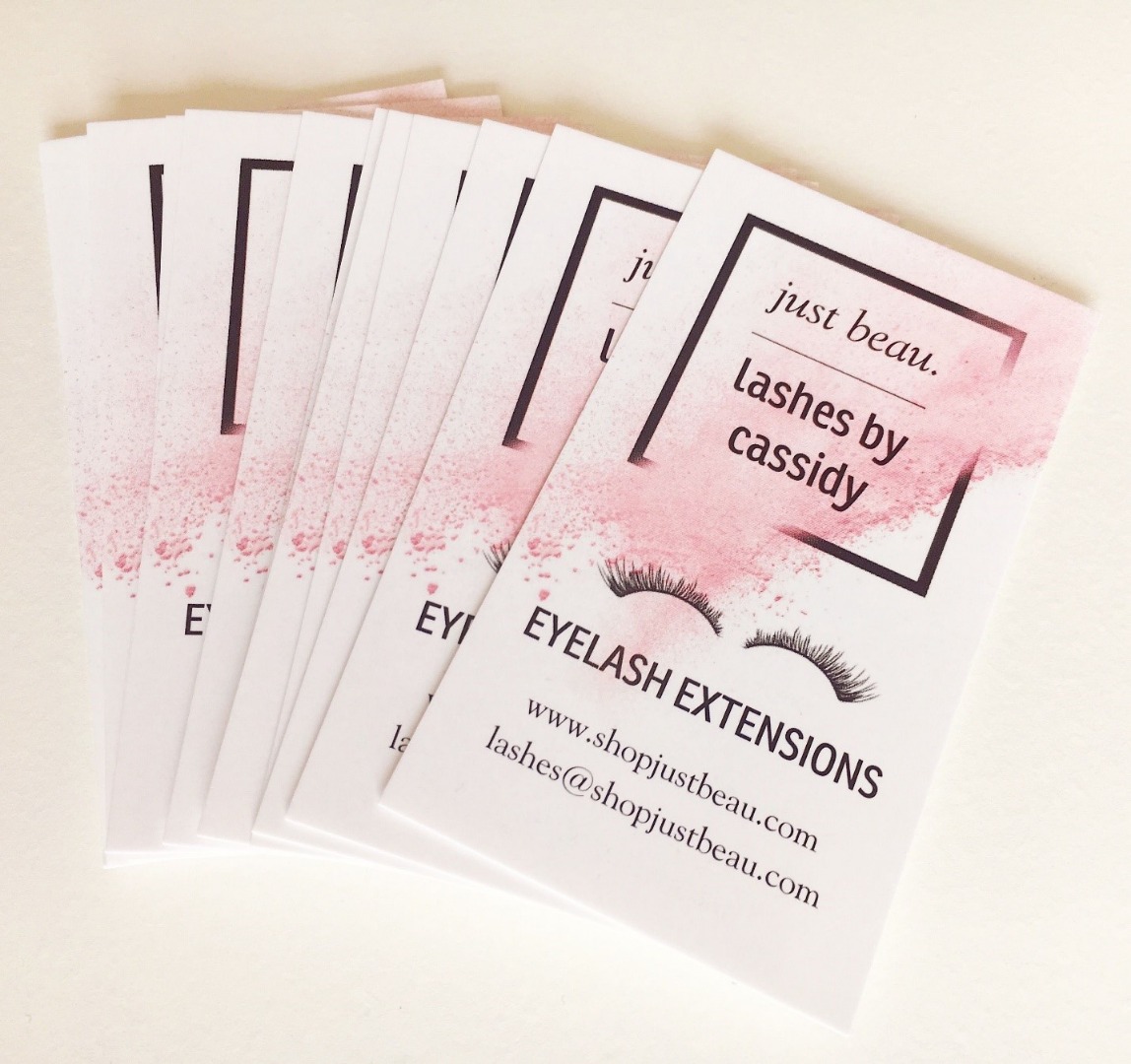 طراحی کارت ویزیت کاشت مژه