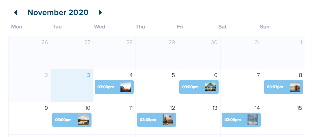 تقویم محتوا تقویم محتوا
