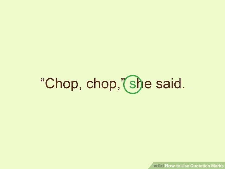 جمله بعد از علامت نقل قول را به صورت حروف کوچک بنویسید