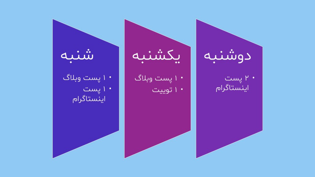 ساخت تقویم محتوایی برای اینستاگرام ساخت تقویم محتوایی برای اینستاگرام