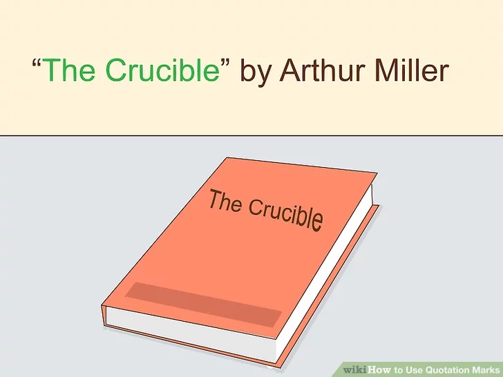 عنوان نمایشنامه ها را درون علائم نقل قول قرار دهید