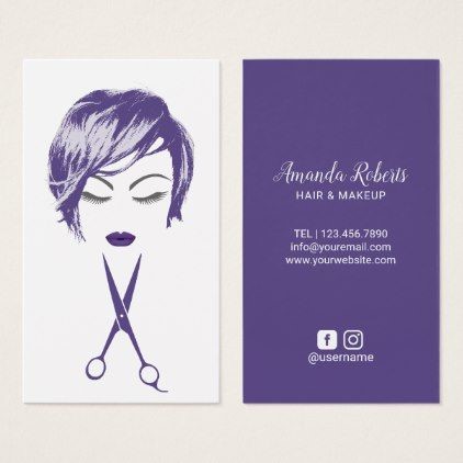 طراحی کارت ویزیت آرایشگاه زنانه